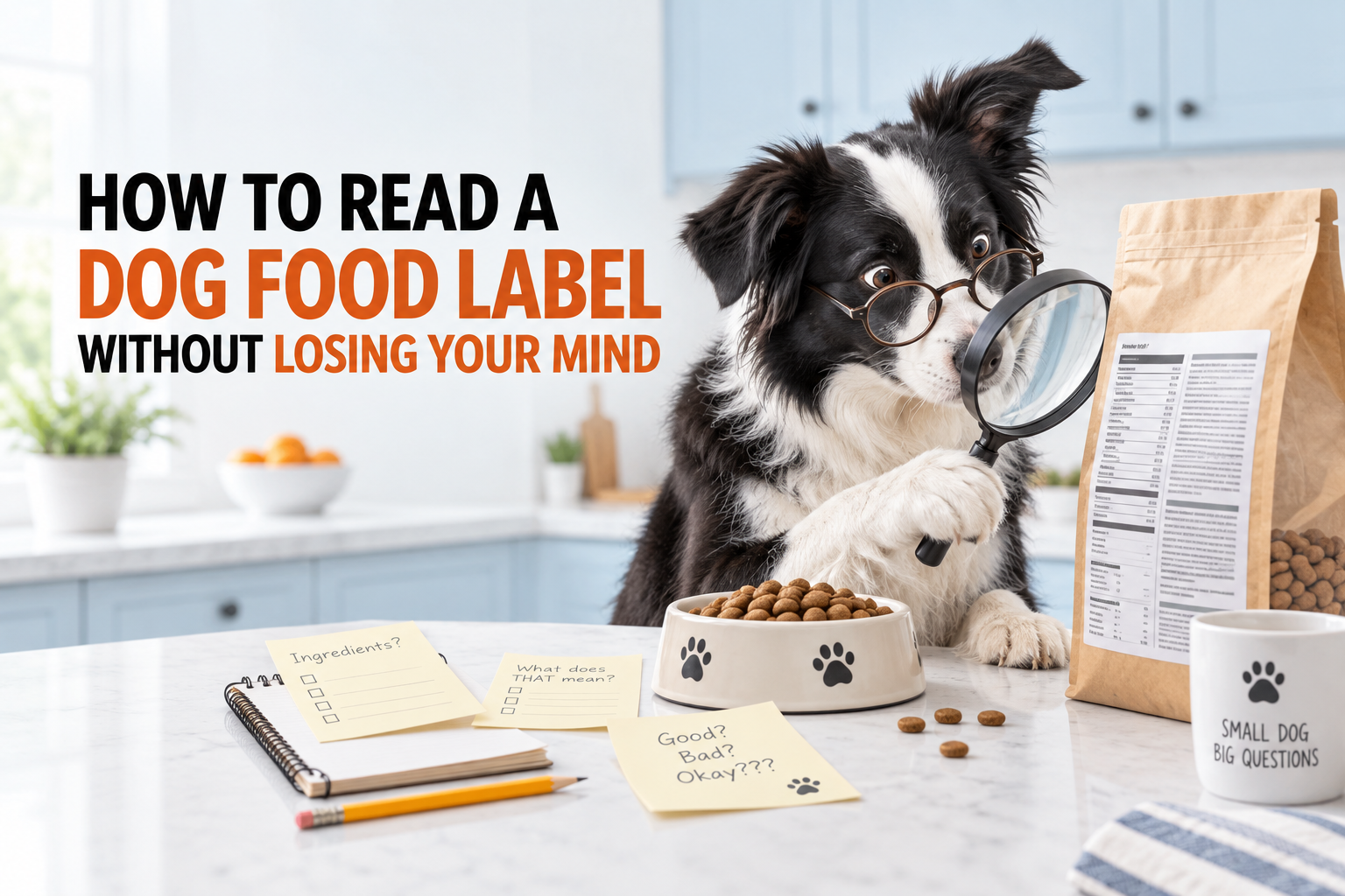 How to Read a Dog Food Label Without Losing Your Mind